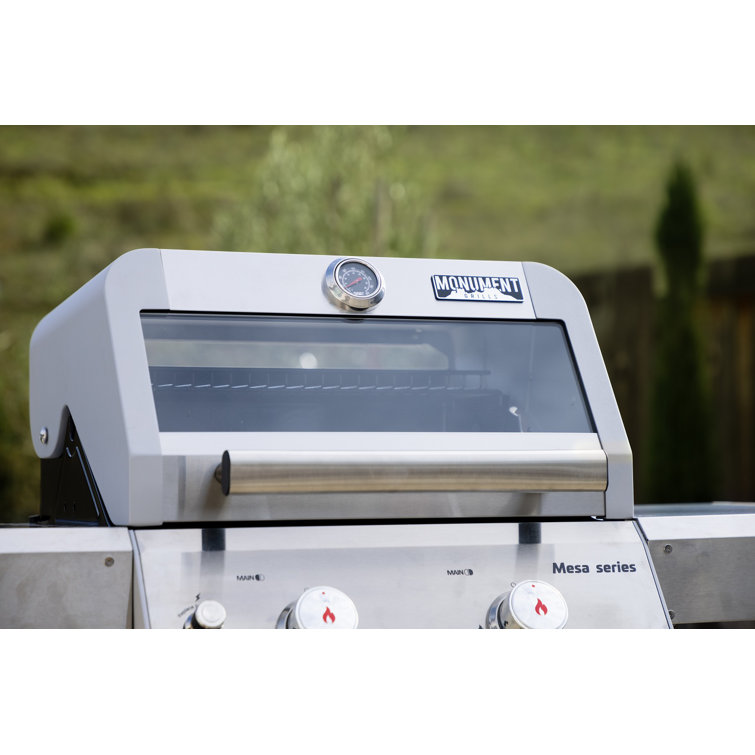 Mesa 2-Burner Stainless Steel Propane Gas Grill with LED Controls