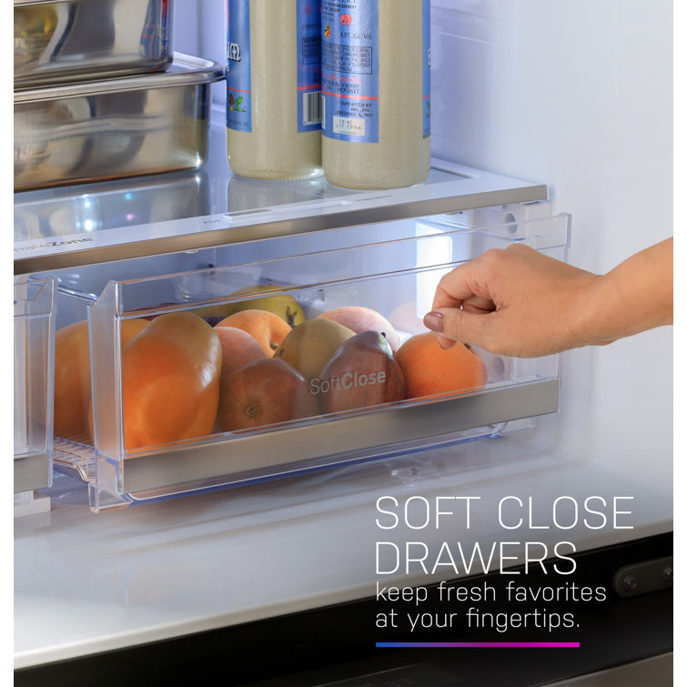 Stainless Steel Smart French Door Refrigerator with Ice Maker