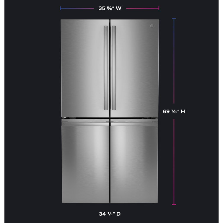 Stainless Steel Smart French Door Refrigerator with Ice Maker
