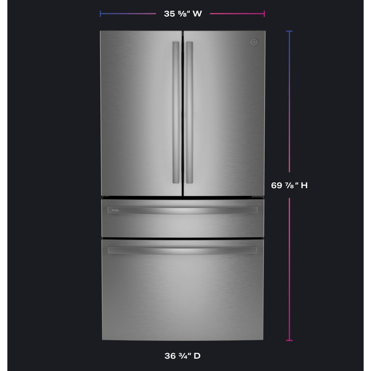 Stainless Steel Smart French Door Refrigerator with Ice Maker