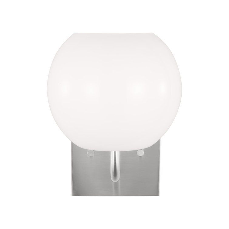 Brushed Steel Dimmable Single Vanity Light