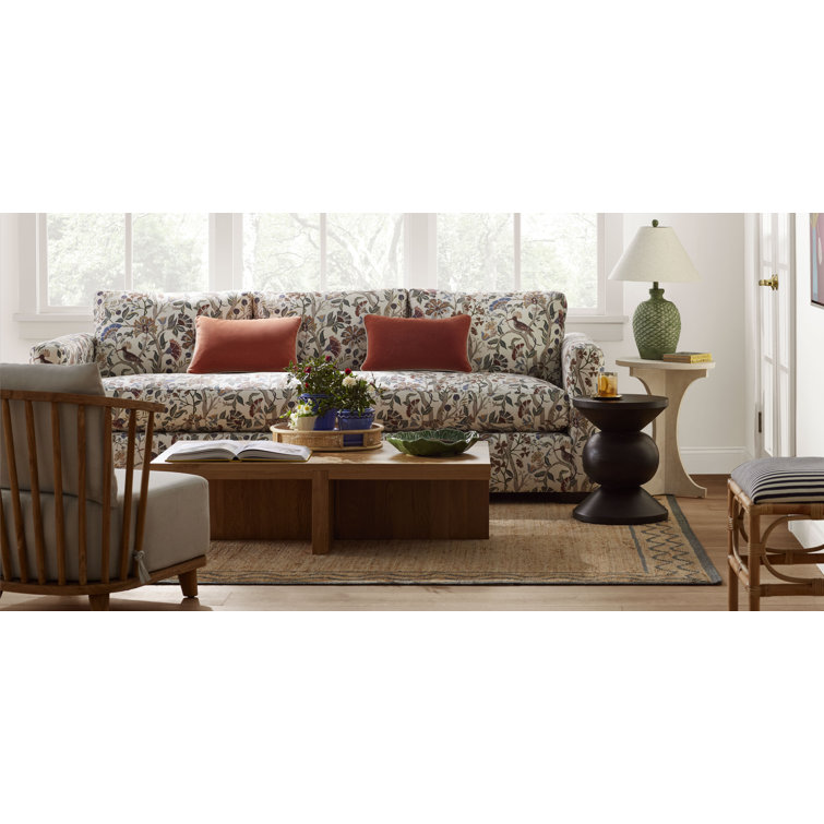 Natural Oak Rectangular Solid Wood Coffee Table