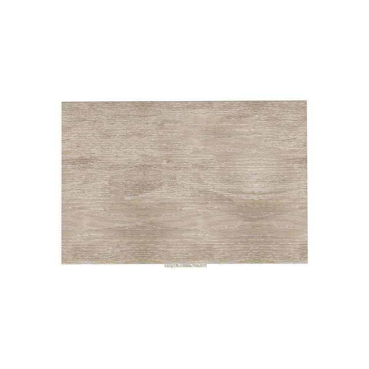 Beige Transitional 2-Drawer Nightstand with Geometric Design