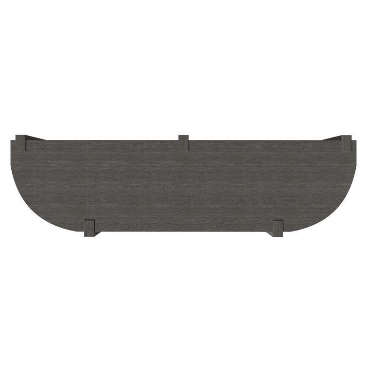 Gray Wood and Metal Modern Console Table with Storage