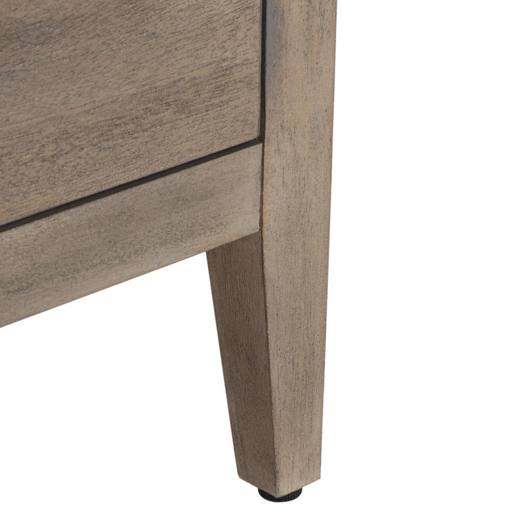 Ariella Light Brown Mahogany 3-Drawer Nightstand