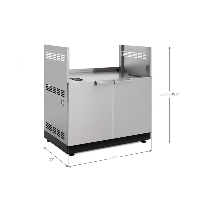 Stainless Steel 33-Inch Outdoor Kitchen Grill Cabinet
