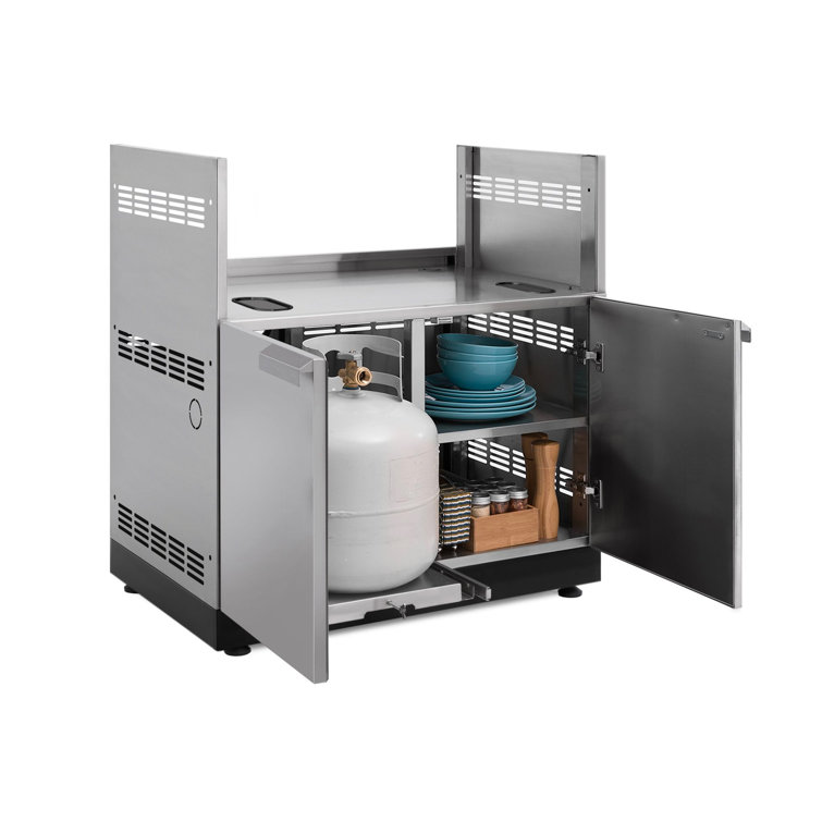 Stainless Steel 33-Inch Outdoor Kitchen Grill Cabinet