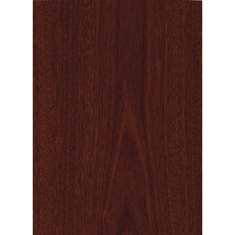 Contemporary Mahogany Home Office Desk with Drawer and Filing Cabinet
