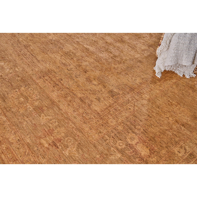 Hand-Knotted Ziegler 11'9" x 17' Wool Area Rug