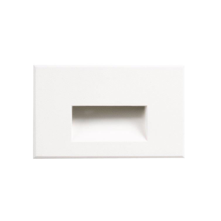 Sonic White Metal Integrated LED Step Light
