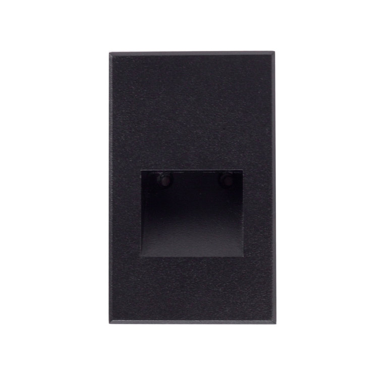 Sonic Black Aluminum LED Outdoor Step Light