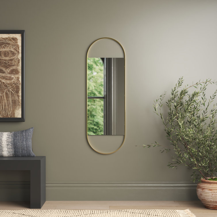 Gold Capsule Full Length Iron Wall Mirror