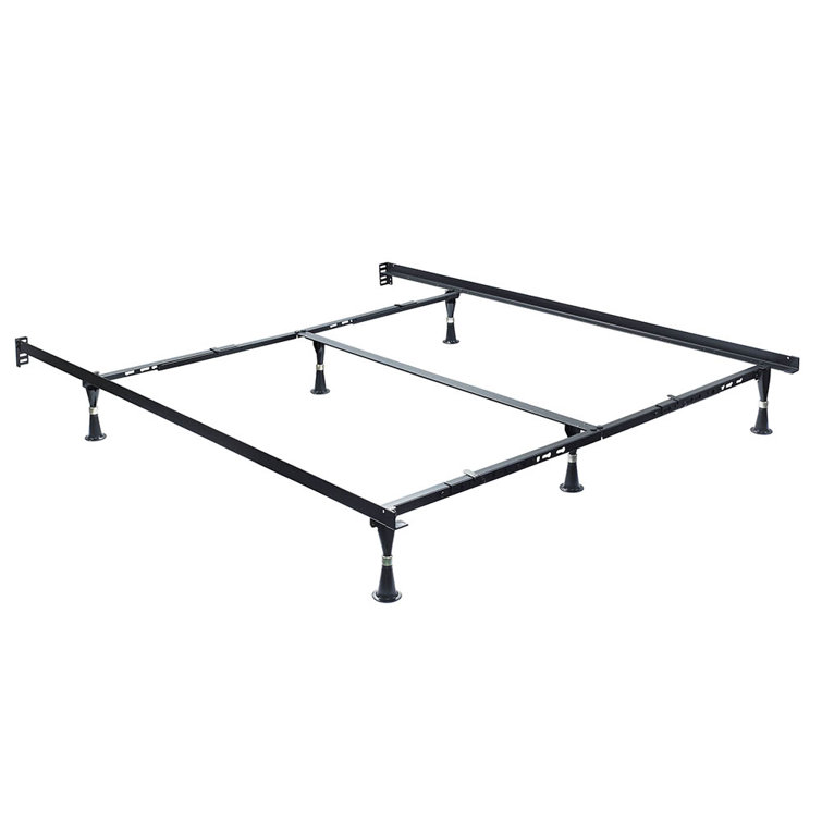 King Size Metal Lev-R-Lock Adjustable Bed Frame with Headboard