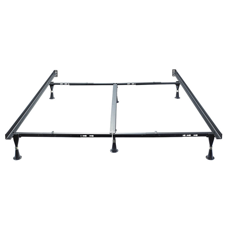 King Size Metal Lev-R-Lock Adjustable Bed Frame with Headboard