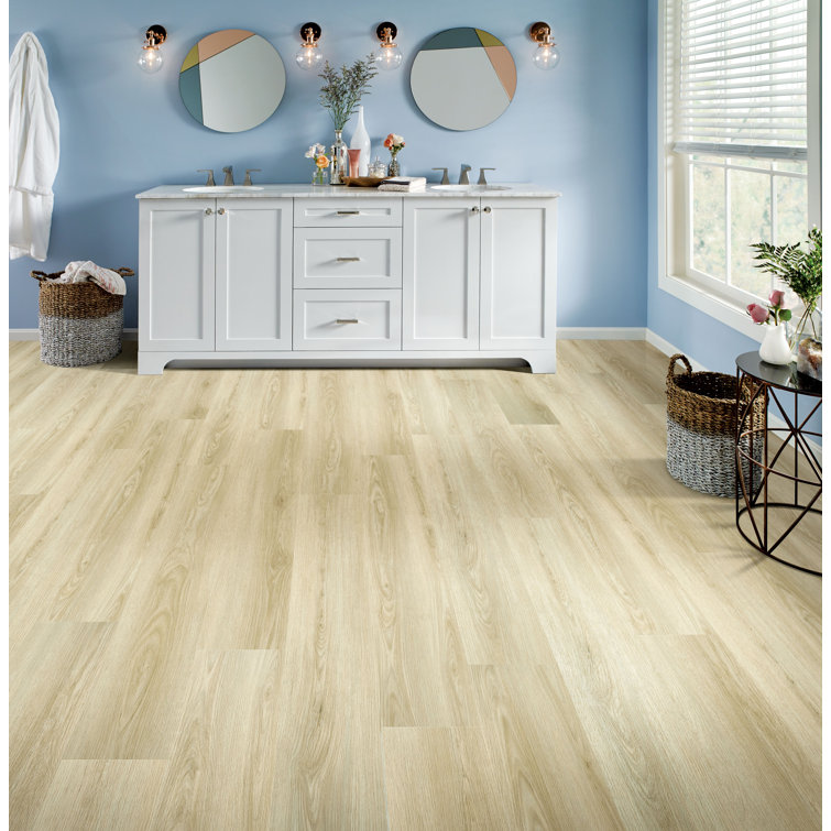 Sand Dune Light Wood Look Waterproof Vinyl Plank Flooring