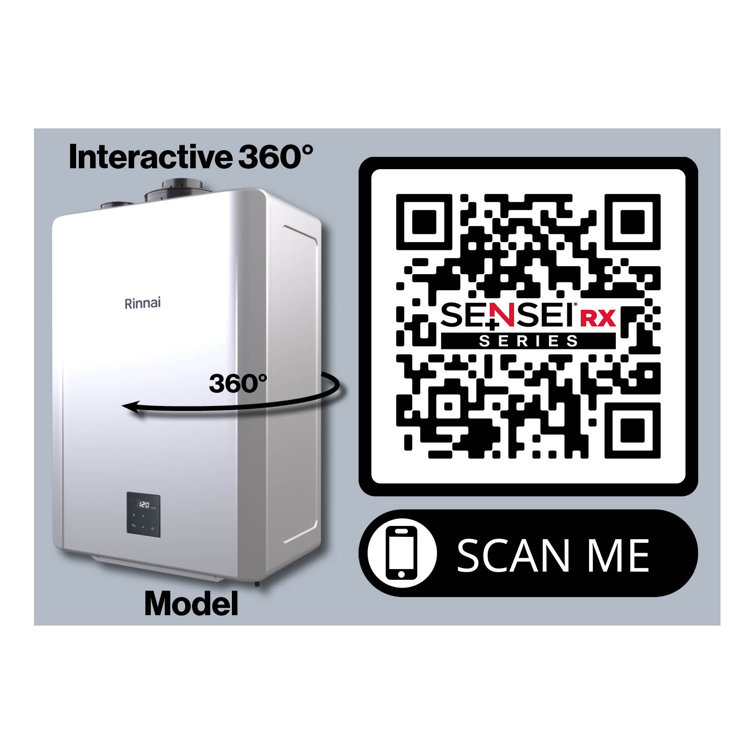 Rinnai Sensei RX199iN Natural Gas Propane Tankless Water Heater