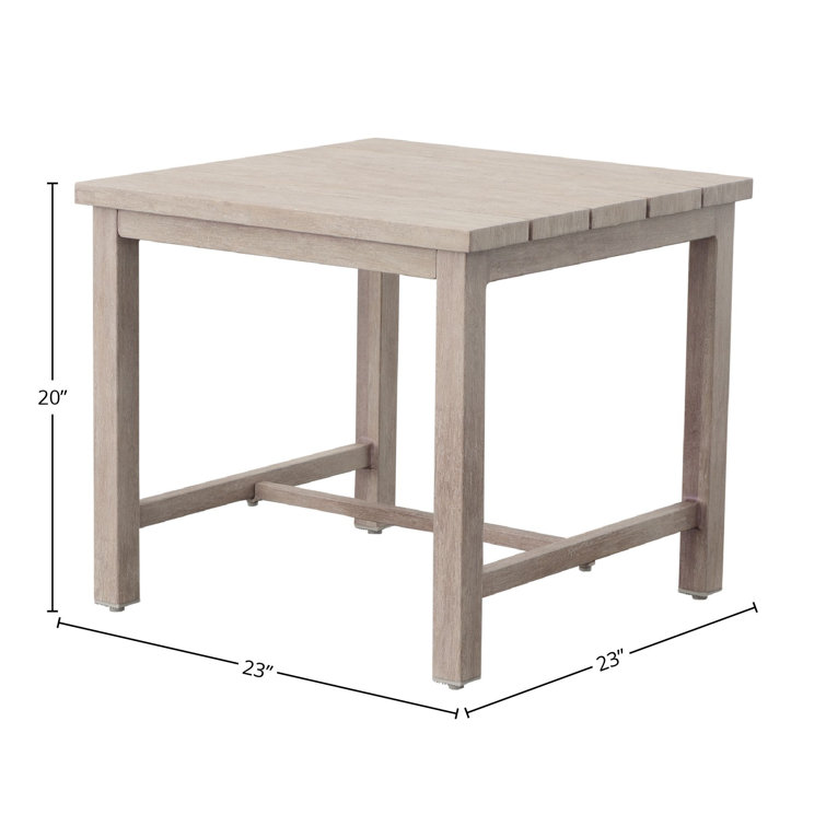 Tetra 22'' White Metal Outdoor Side Table