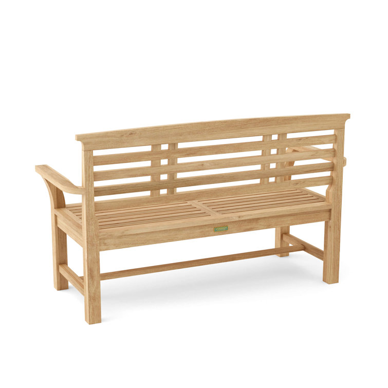 Sakura Natural Teak 2-Seater Outdoor Bench