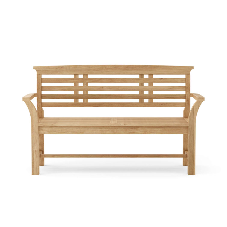 Sakura Natural Teak 2-Seater Outdoor Bench
