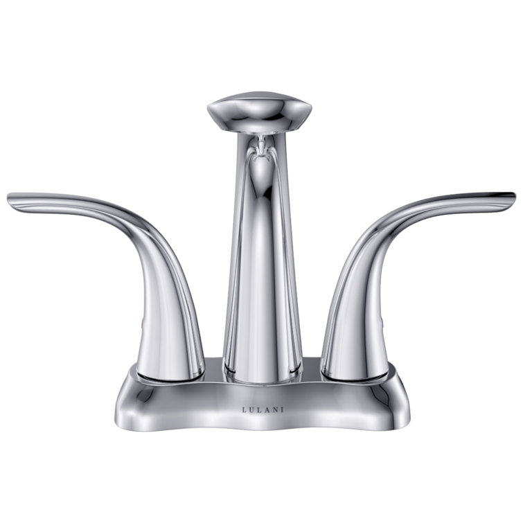 Kauai Chrome 4" Centerset 2 Handle Bathroom Faucet