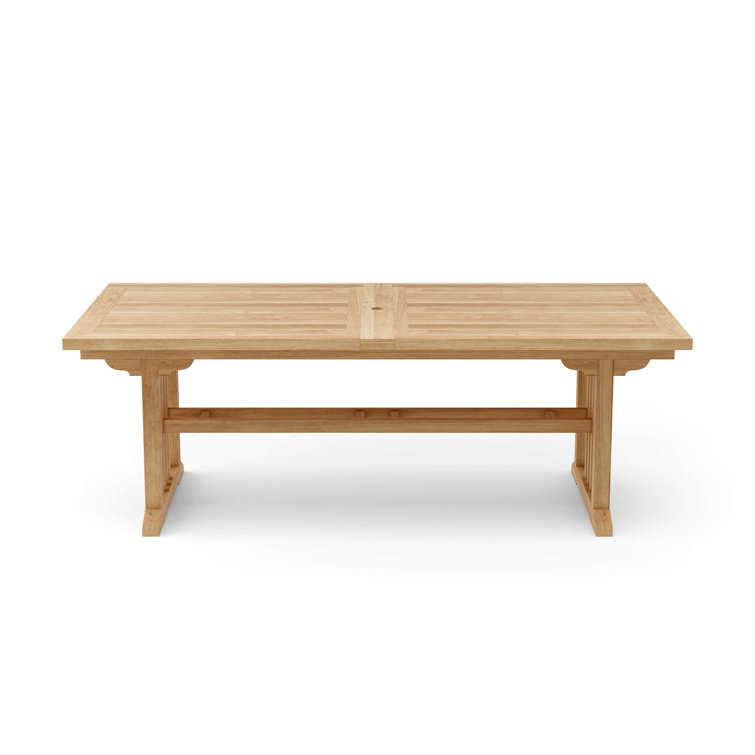 Sahara 126" Rectangular Teak Outdoor Extension Table