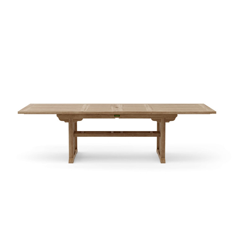 Sahara 106" Rectangular Teak Outdoor Extension Dining Table