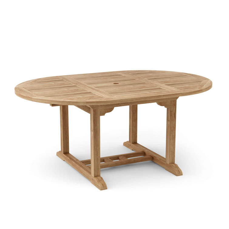 Bahama 53" Oval Teak Outdoor Dining Table