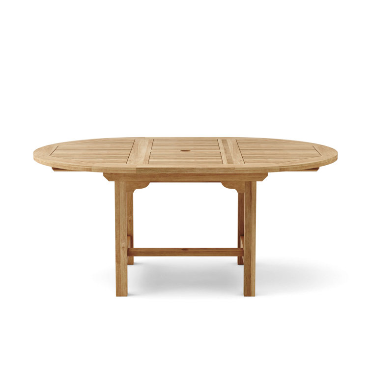 Bahama 67'' Oval Teak Extension Dining Table