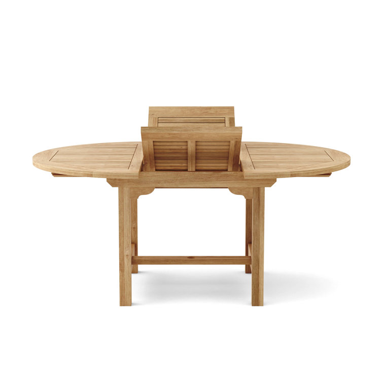 Bahama 67'' Oval Teak Extension Dining Table
