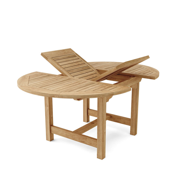 Bahama 67'' Oval Teak Extension Dining Table