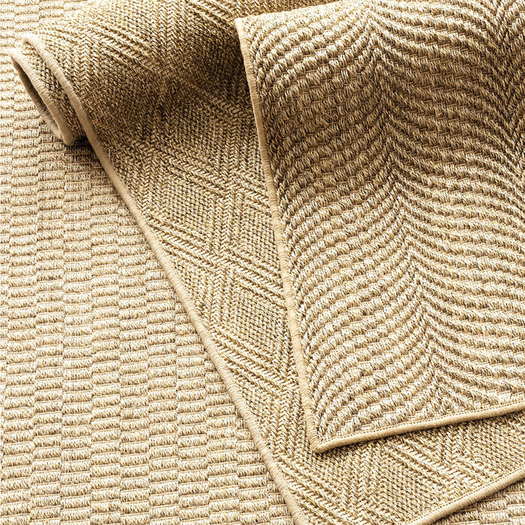 Handmade Rustic Textured Sisal Blend Rug 3ft x 5ft