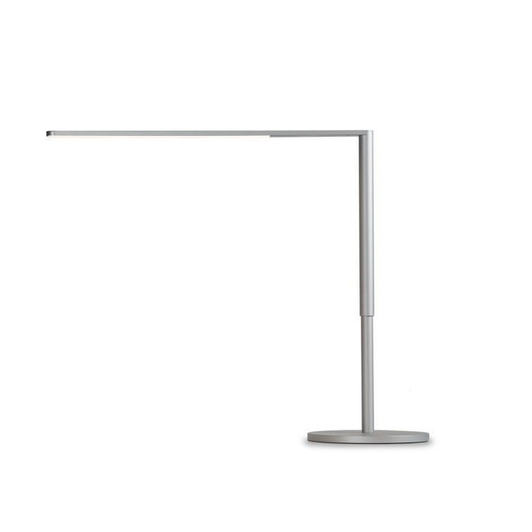 Sleek Lady7 Silver Adjustable LED Desk Lamp with USB