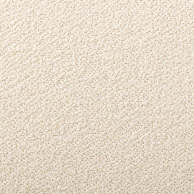 Rosoff Cream Basketweave Armless Accent Chair