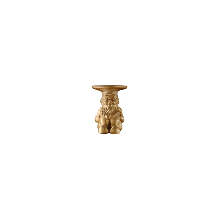 Attila Gold Round Acrylic Gnome Stool/Table by Philippe Starck