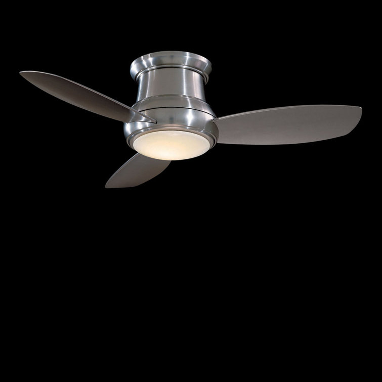 52" Brushed Nickel LED Ceiling Fan with Remote and Light