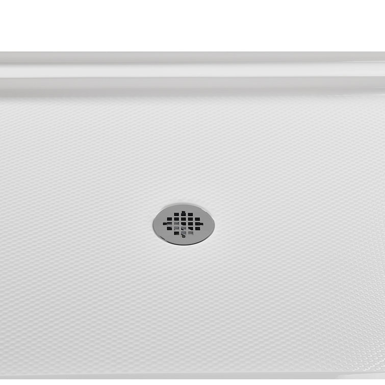 48'' x 36'' Glossy White Acrylic Rectangular Shower Base