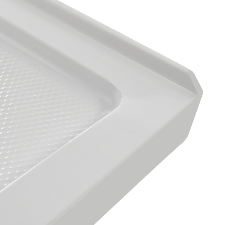 48'' x 36'' Glossy White Acrylic Rectangular Shower Base