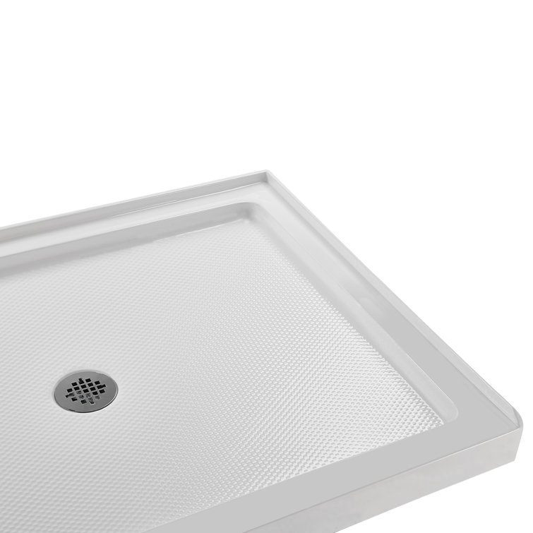 48'' x 36'' Glossy White Acrylic Rectangular Shower Base