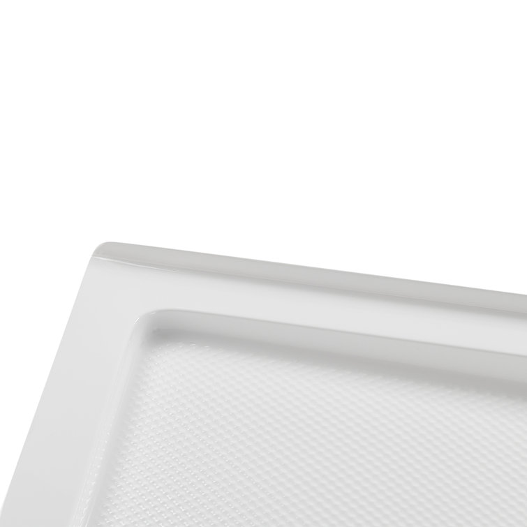 48'' x 36'' Glossy White Acrylic Rectangular Shower Base