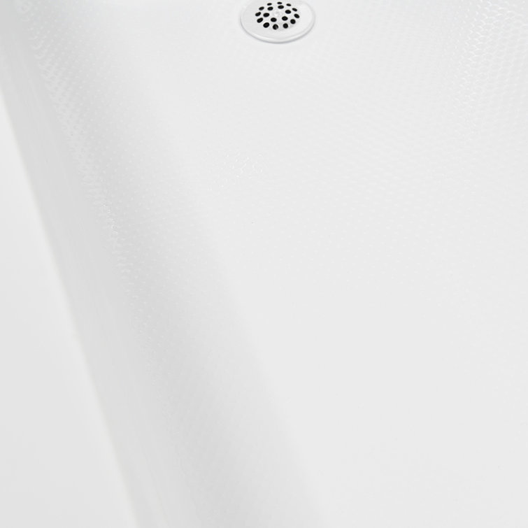 66" x 34" Glossy White Acrylic Soaking Drop-In Bathtub