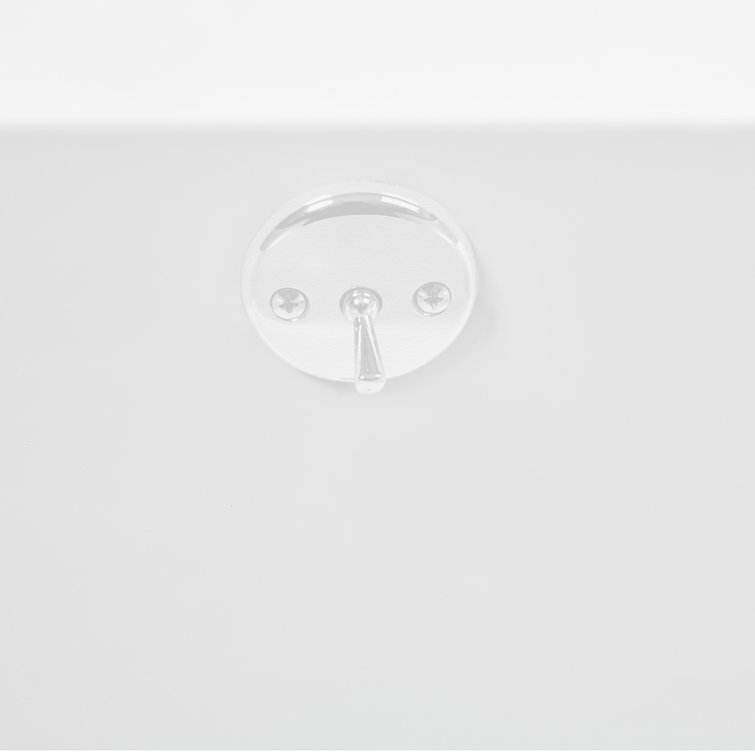 60" x 32" Glossy White Acrylic Drop-In Soaking Bathtub
