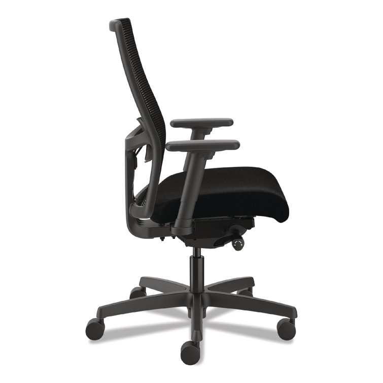 Adjustable Ignition 2.0 Mid-Back Black Mesh Task Chair with Swivel