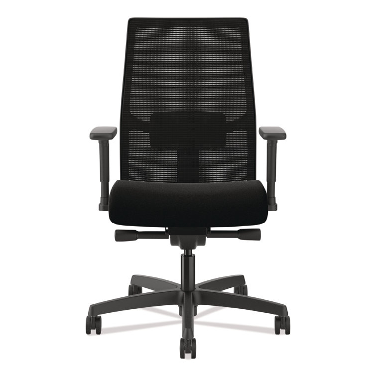 Adjustable Ignition 2.0 Mid-Back Black Mesh Task Chair with Swivel