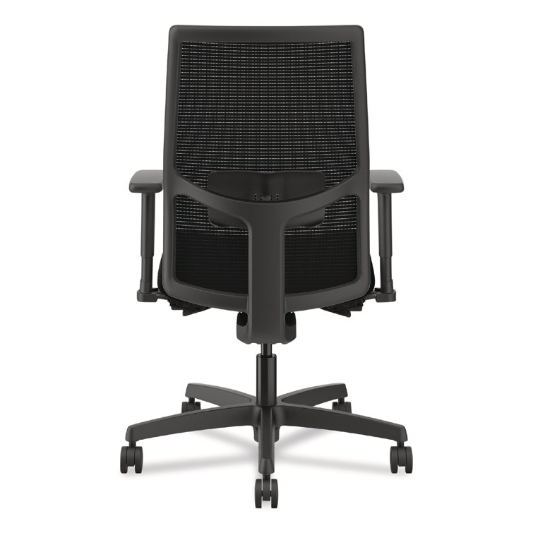 Adjustable Ignition 2.0 Mid-Back Black Mesh Task Chair with Swivel