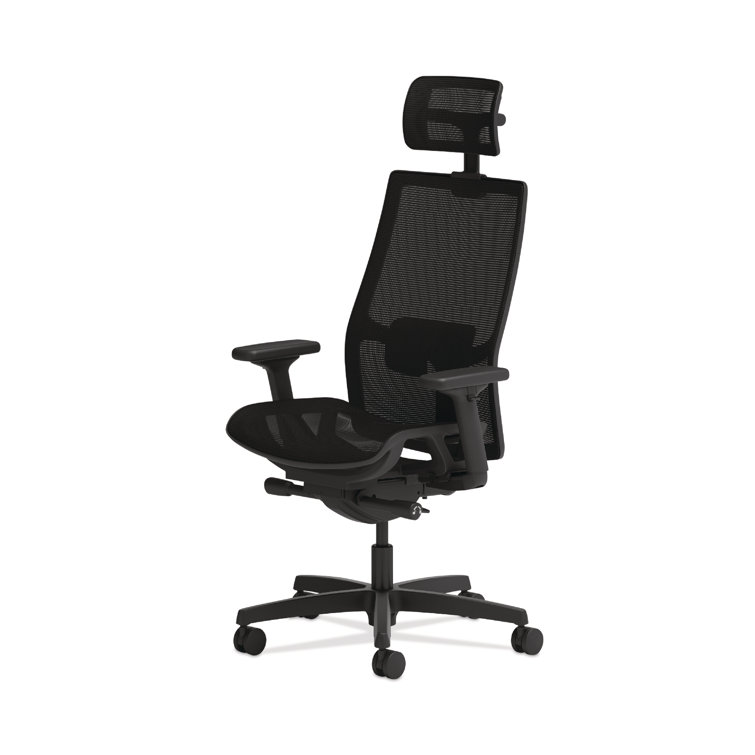 Advanced Synchro-Tilt Mesh Task Chair with Adjustable Lumbar Support, Black