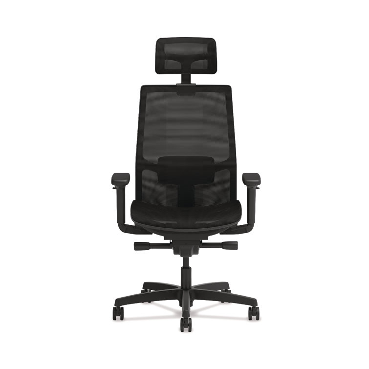 Advanced Synchro-Tilt Mesh Task Chair with Adjustable Lumbar Support, Black