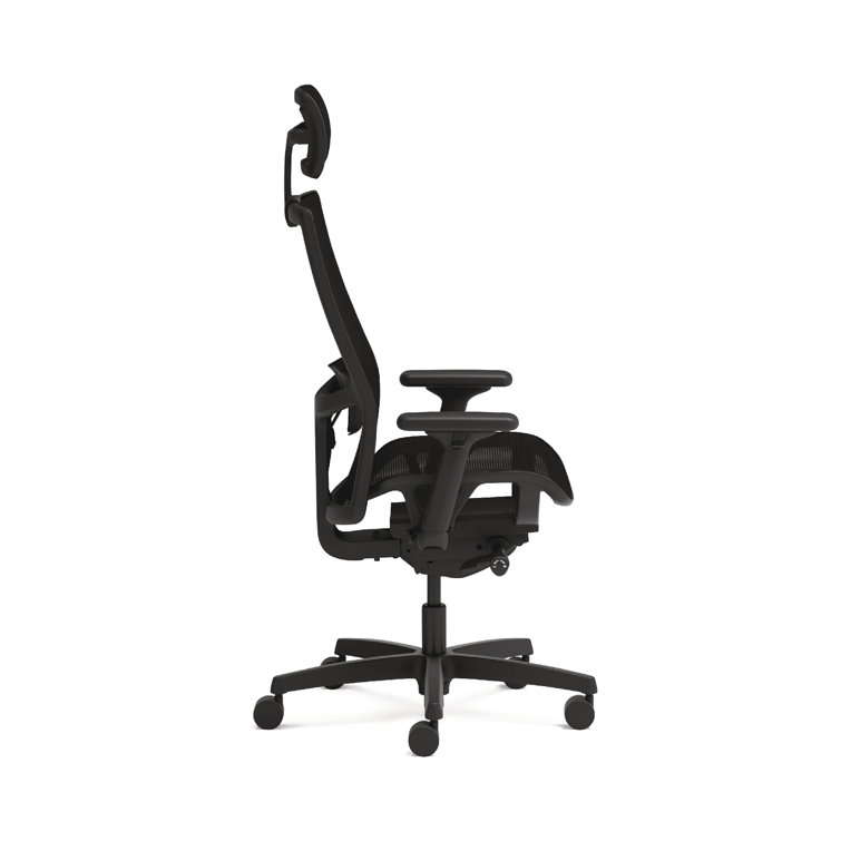 Advanced Synchro-Tilt Mesh Task Chair with Adjustable Lumbar Support, Black