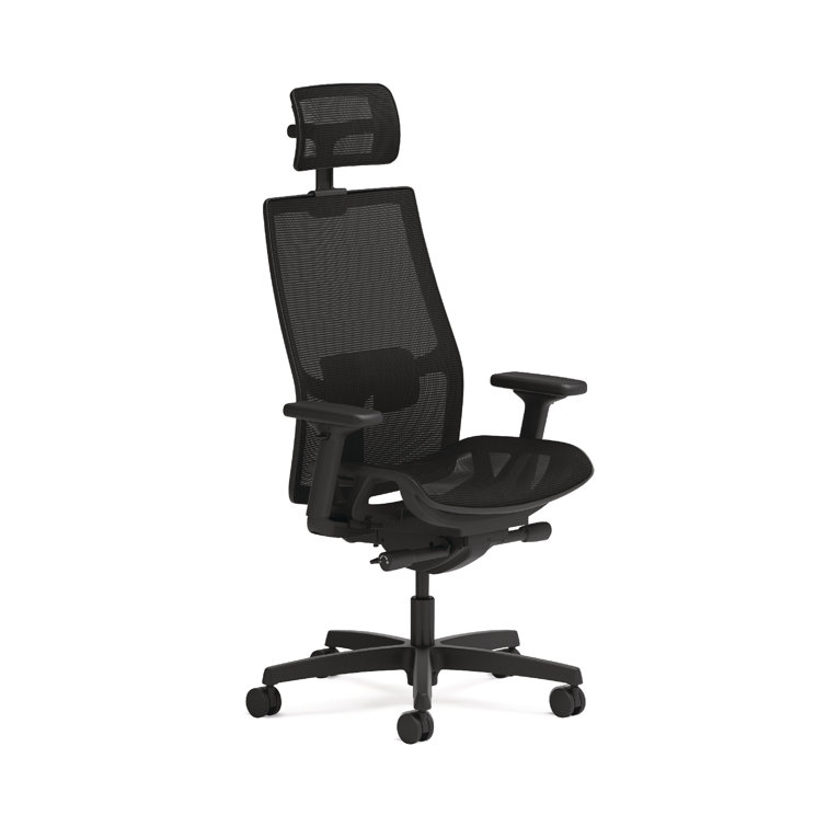 Advanced Synchro-Tilt Mesh Task Chair with Adjustable Lumbar Support, Black
