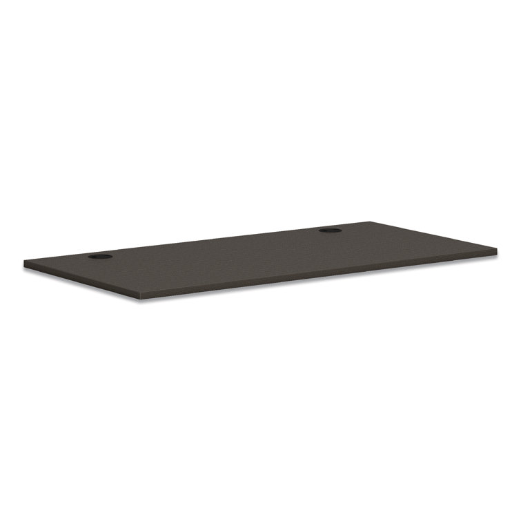 Slate Teak Laminate 60" Rectangular Durable Work Surface