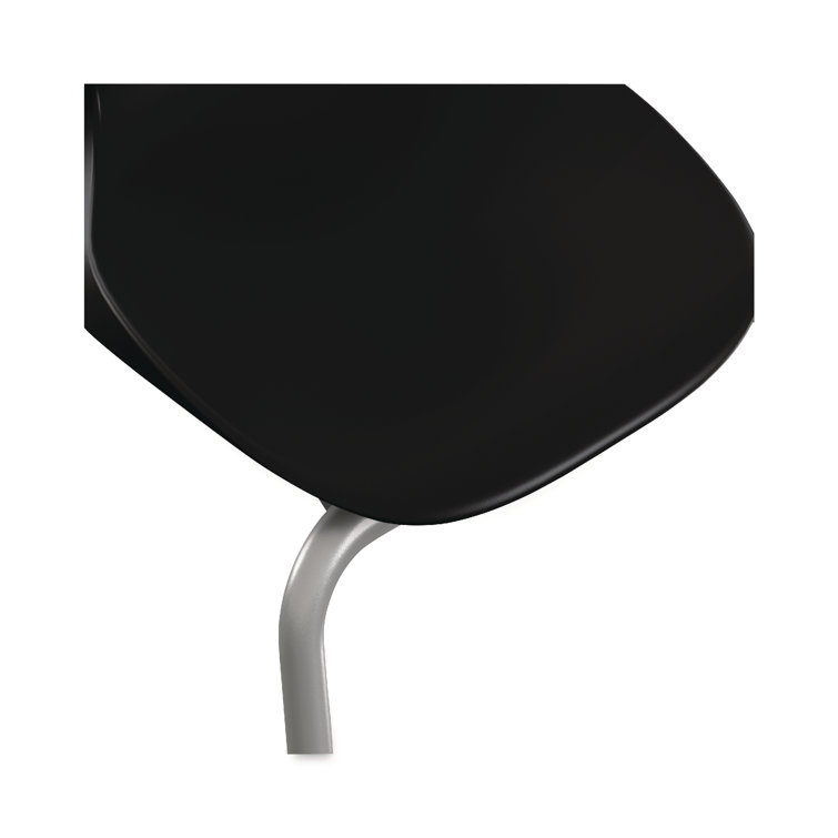 Onyx Black 19.5" Tubular Steel Stackable Classroom Chair